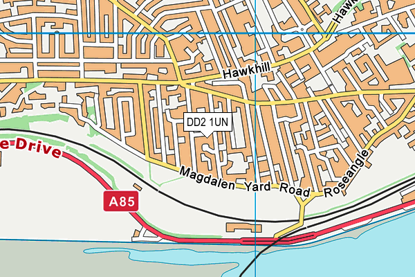 DD2 1UN map - OS VectorMap District (Ordnance Survey)