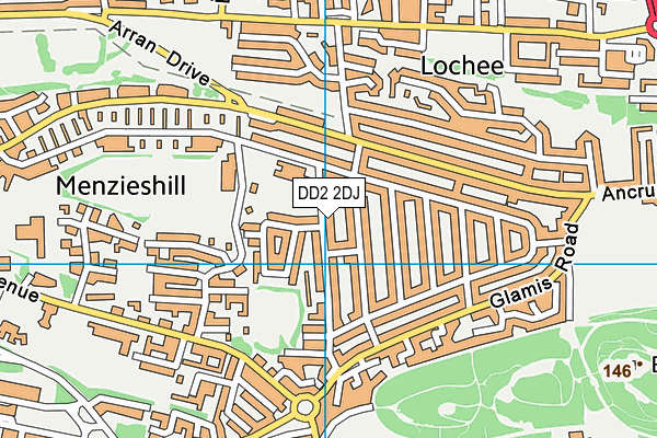 DD2 2DJ map - OS VectorMap District (Ordnance Survey)
