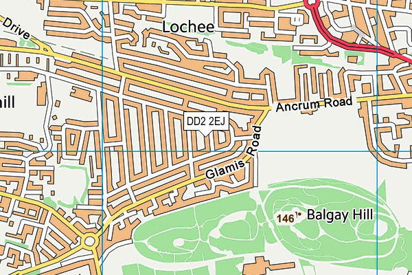 DD2 2EJ map - OS VectorMap District (Ordnance Survey)