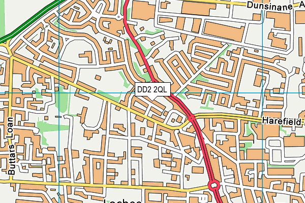 DD2 2QL map - OS VectorMap District (Ordnance Survey)