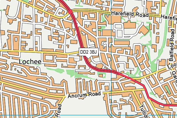 DD2 3BJ map - OS VectorMap District (Ordnance Survey)