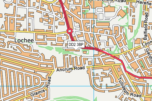 DD2 3BP map - OS VectorMap District (Ordnance Survey)