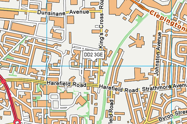 DD2 3GE map - OS VectorMap District (Ordnance Survey)