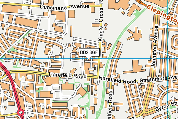 DD2 3GF map - OS VectorMap District (Ordnance Survey)