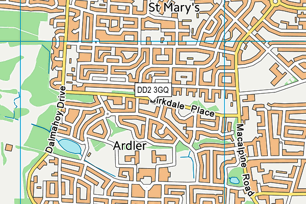 DD2 3GQ map - OS VectorMap District (Ordnance Survey)