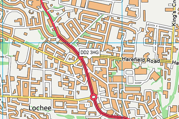 DD2 3HG map - OS VectorMap District (Ordnance Survey)