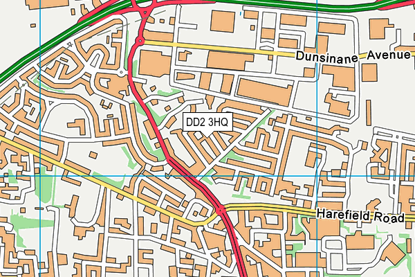 DD2 3HQ map - OS VectorMap District (Ordnance Survey)