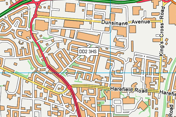 DD2 3HS map - OS VectorMap District (Ordnance Survey)