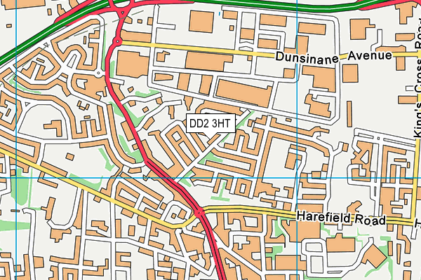 DD2 3HT map - OS VectorMap District (Ordnance Survey)