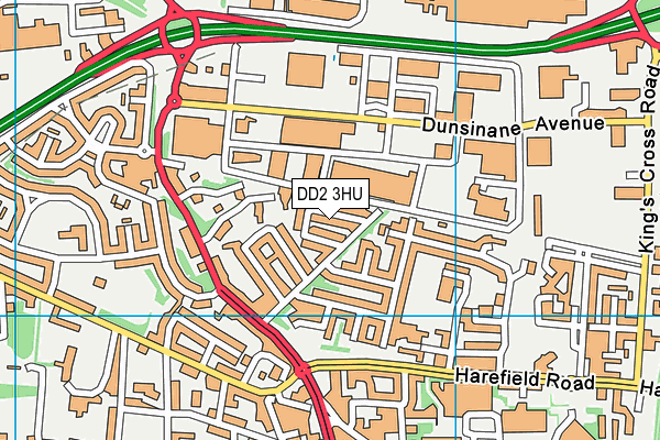DD2 3HU map - OS VectorMap District (Ordnance Survey)