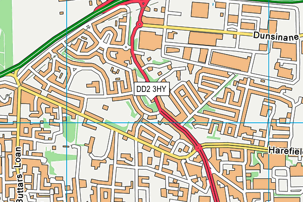 DD2 3HY map - OS VectorMap District (Ordnance Survey)