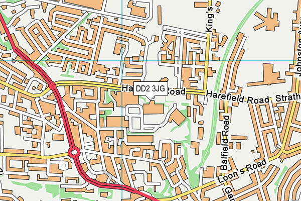 DD2 3JG map - OS VectorMap District (Ordnance Survey)