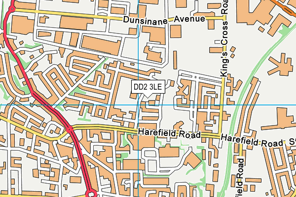 DD2 3LE map - OS VectorMap District (Ordnance Survey)