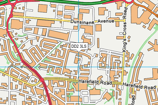 DD2 3LS map - OS VectorMap District (Ordnance Survey)