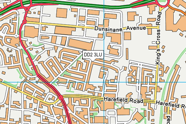DD2 3LU map - OS VectorMap District (Ordnance Survey)