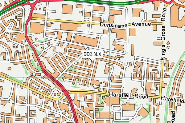 DD2 3LX map - OS VectorMap District (Ordnance Survey)