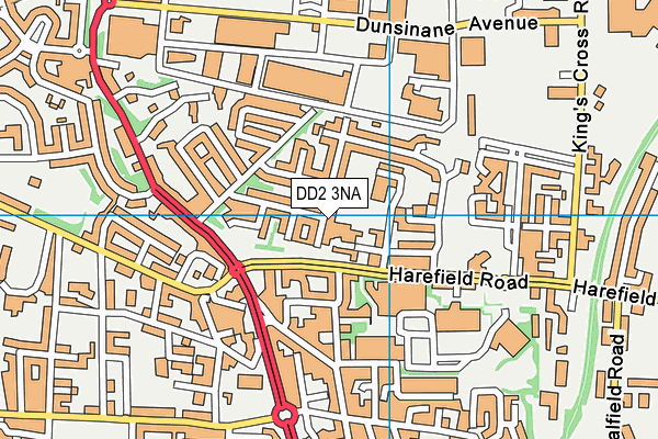 DD2 3NA map - OS VectorMap District (Ordnance Survey)