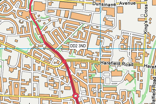 DD2 3ND map - OS VectorMap District (Ordnance Survey)
