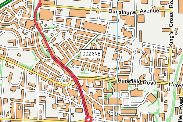 DD2 3NE map - OS VectorMap District (Ordnance Survey)