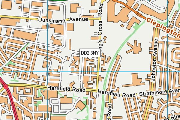 DD2 3NY map - OS VectorMap District (Ordnance Survey)