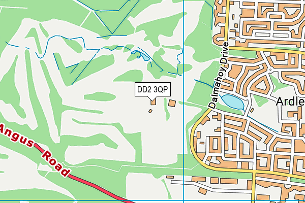 DD2 3QP map - OS VectorMap District (Ordnance Survey)