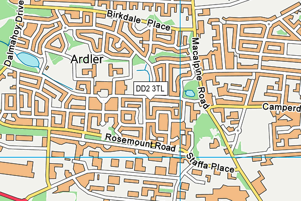 DD2 3TL map - OS VectorMap District (Ordnance Survey)