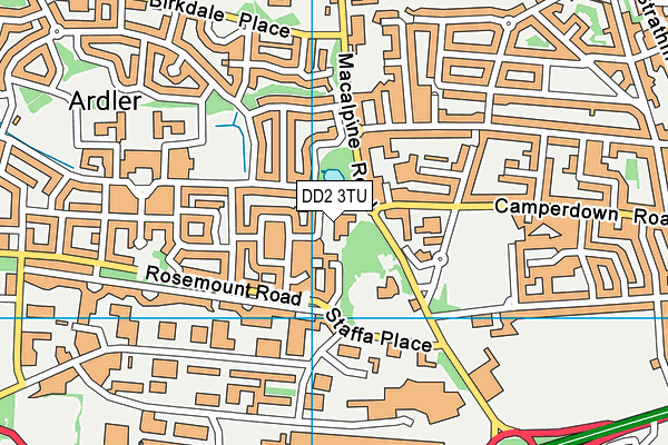 DD2 3TU map - OS VectorMap District (Ordnance Survey)