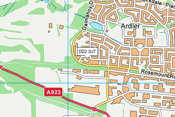 DD2 3UT map - OS VectorMap District (Ordnance Survey)