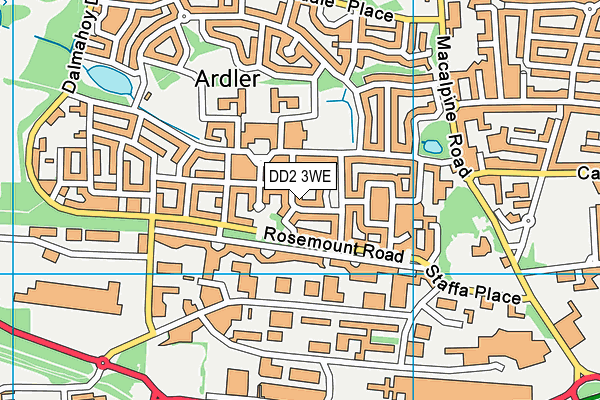 DD2 3WE map - OS VectorMap District (Ordnance Survey)