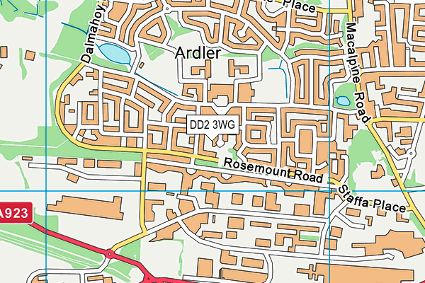 DD2 3WG map - OS VectorMap District (Ordnance Survey)