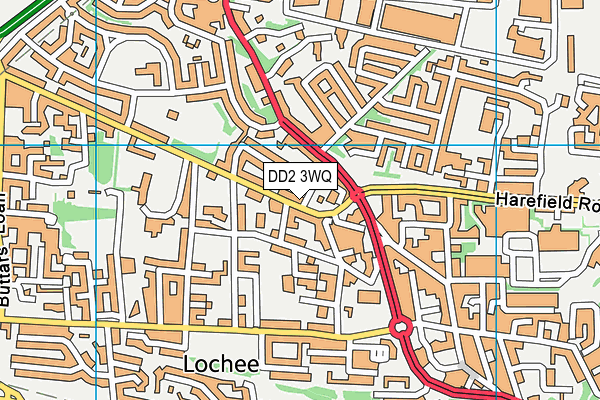 DD2 3WQ map - OS VectorMap District (Ordnance Survey)