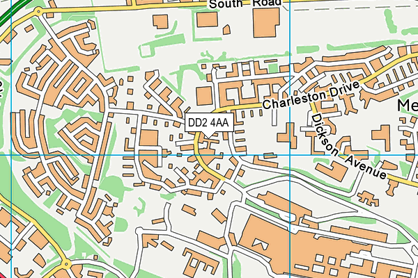DD2 4AA map - OS VectorMap District (Ordnance Survey)