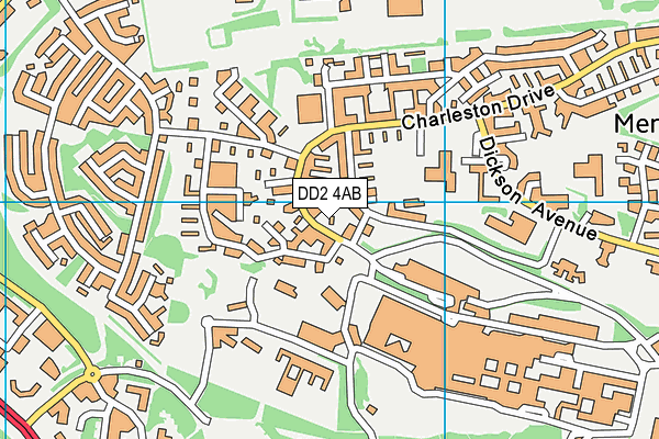 DD2 4AB map - OS VectorMap District (Ordnance Survey)