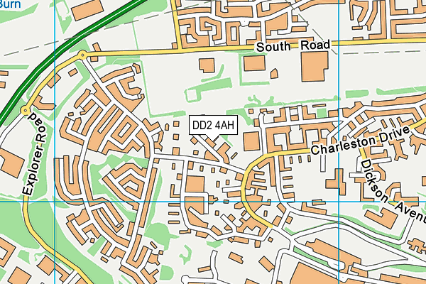 DD2 4AH map - OS VectorMap District (Ordnance Survey)