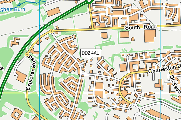 DD2 4AL map - OS VectorMap District (Ordnance Survey)