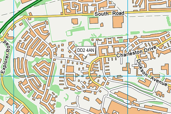 DD2 4AN map - OS VectorMap District (Ordnance Survey)