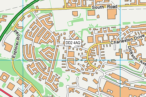 DD2 4AQ map - OS VectorMap District (Ordnance Survey)