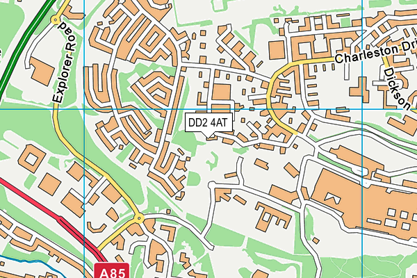 DD2 4AT map - OS VectorMap District (Ordnance Survey)