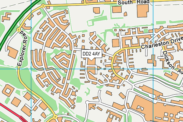 DD2 4AY map - OS VectorMap District (Ordnance Survey)