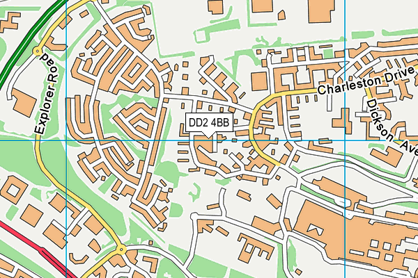 DD2 4BB map - OS VectorMap District (Ordnance Survey)