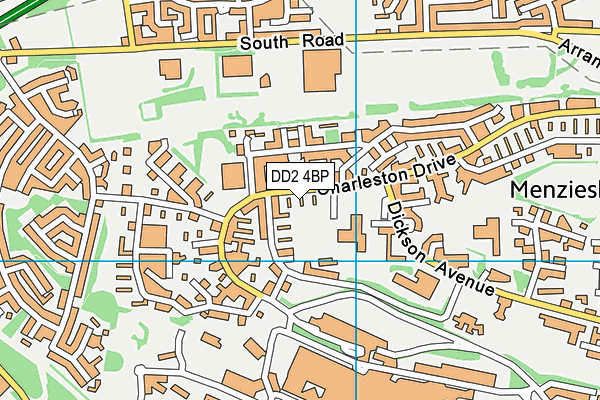 DD2 4BP map - OS VectorMap District (Ordnance Survey)