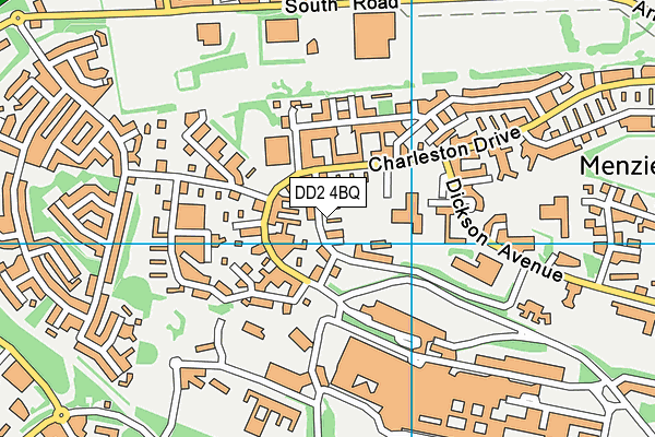 DD2 4BQ map - OS VectorMap District (Ordnance Survey)