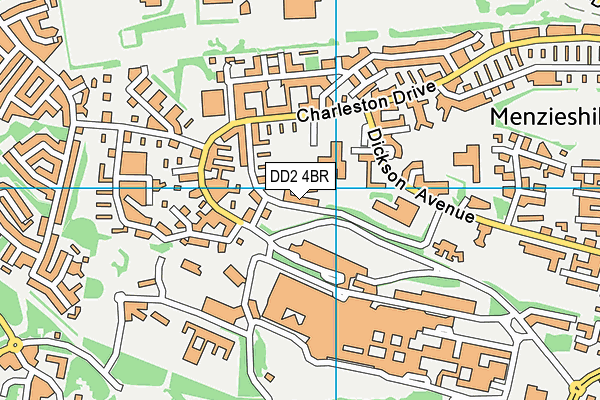 DD2 4BR map - OS VectorMap District (Ordnance Survey)