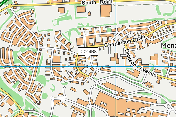 DD2 4BS map - OS VectorMap District (Ordnance Survey)