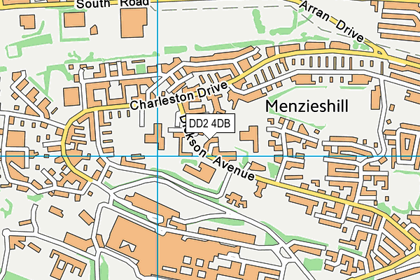 DD2 4DB map - OS VectorMap District (Ordnance Survey)