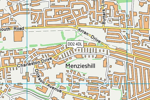 DD2 4DL map - OS VectorMap District (Ordnance Survey)