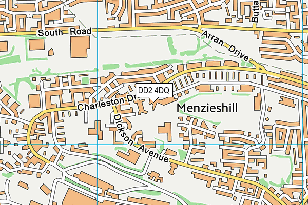 DD2 4DQ map - OS VectorMap District (Ordnance Survey)
