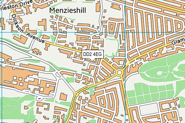 DD2 4EG map - OS VectorMap District (Ordnance Survey)