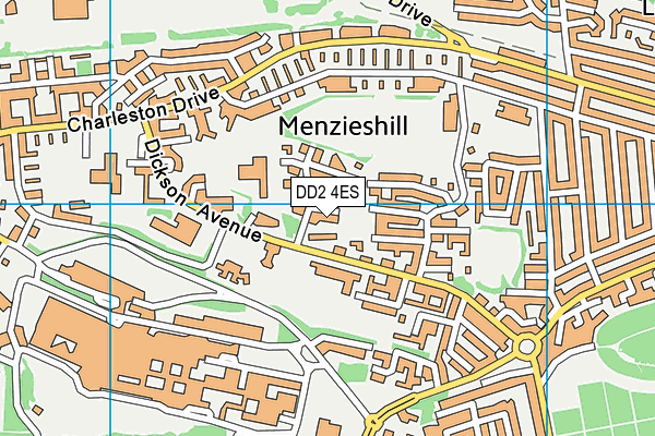 DD2 4ES map - OS VectorMap District (Ordnance Survey)