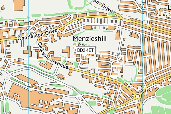 DD2 4ET map - OS VectorMap District (Ordnance Survey)